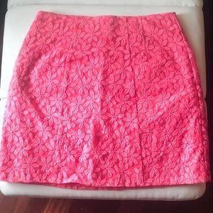 Size 12 New York & Company Pink Floral Skirt